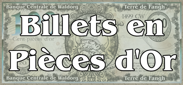 Billets en PO